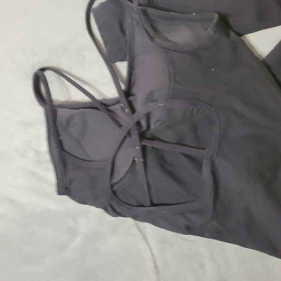 Love Soft Jumpsuit Women Small Sleeveless Surplice Jersey Knit Stretch Built In - Picture 4 of 9